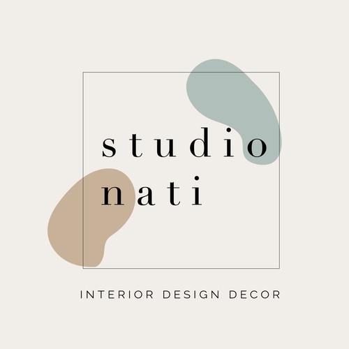 Interior design logo concept, minimal branding 