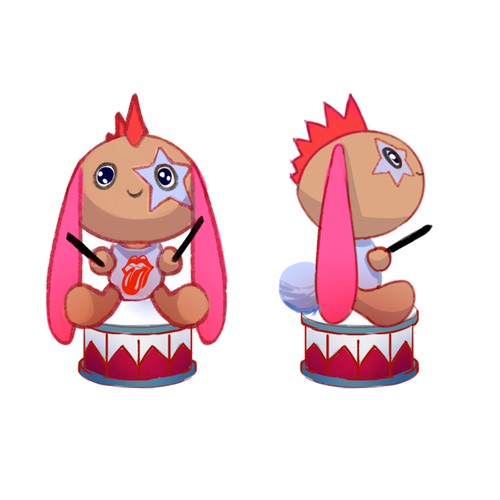 Rock/Heavy Metal plush toy character concept