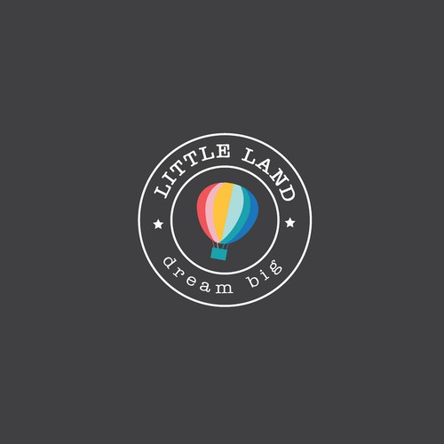 simple, colorful logo for the unique child play space
