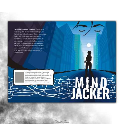Book cover concept about mind invading #1