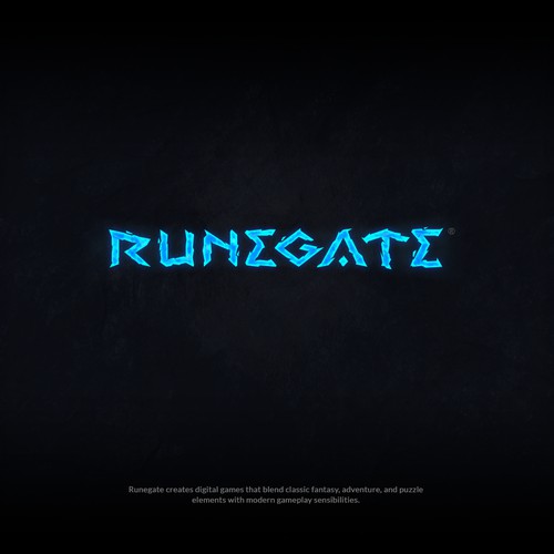 Runegate gaming logo design