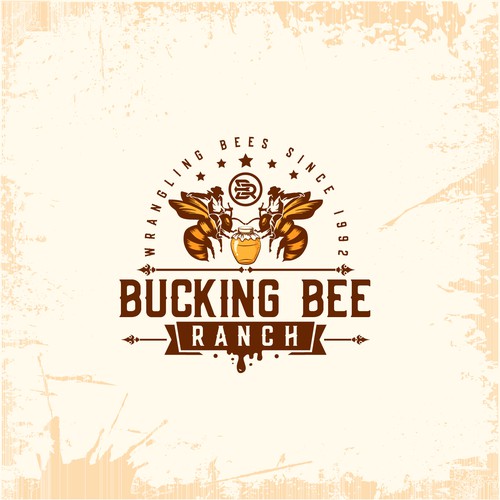 Bucking Bee Ranch WESTERN LOGO 