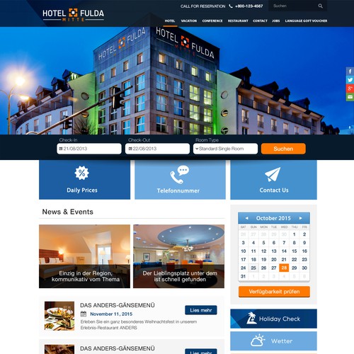 Create a Website Design Responsiv 4 Star Hotel