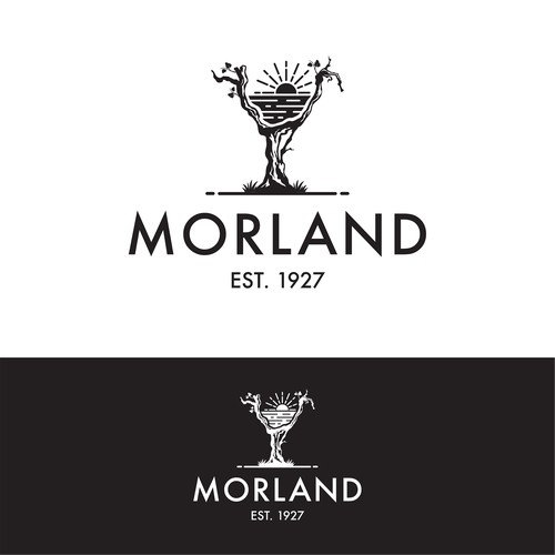 Minimalist logo concept for Morland Farm