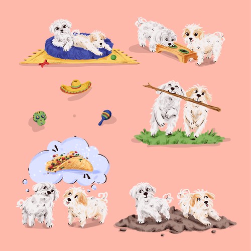 Dogs illustration