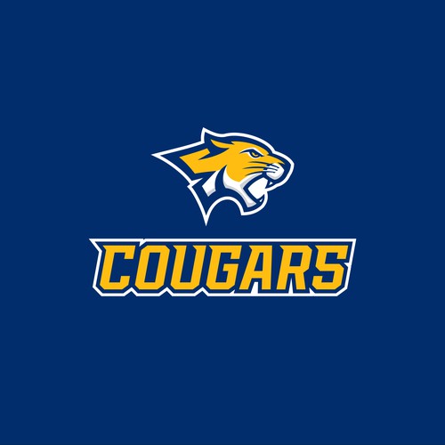 Cougar Mascot Logo for School