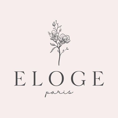 Elegant vintage logo for women brand 