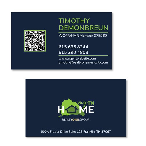Business Card Design for Realtor