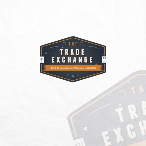 Vintage style logo revision for an online construction network