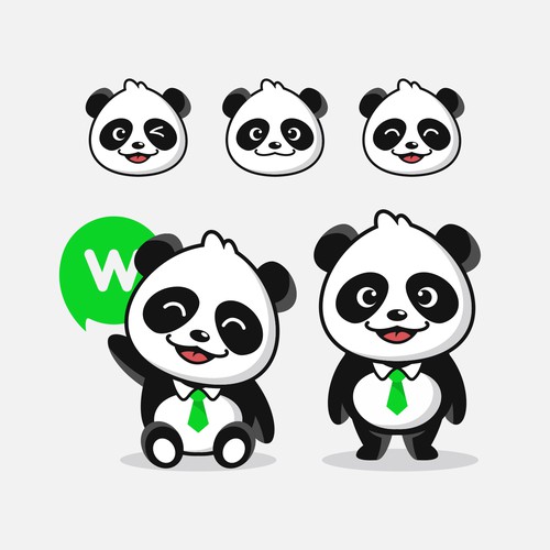 Panda mascot character