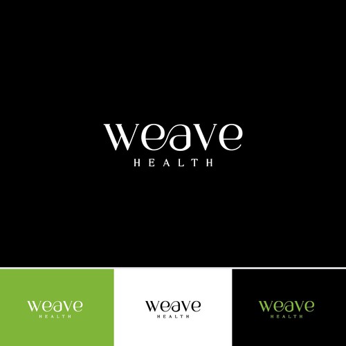 Weave health - minimal text wordmark