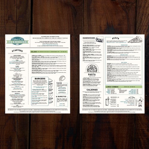 Alehouse Menu