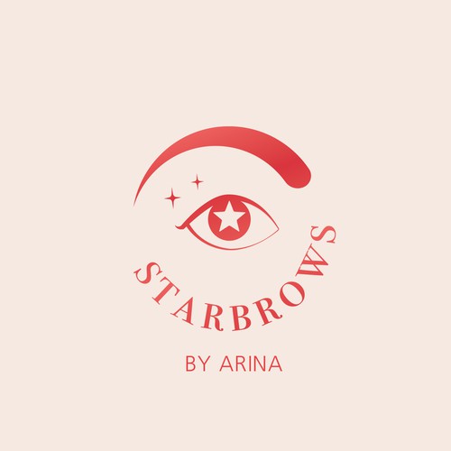 Star brows logo concept