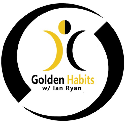 Create a vintage logo for a new podcast " Golden Egg Habits"