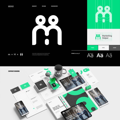 Marketing Helper - Logo and Branding/99designs contest project
