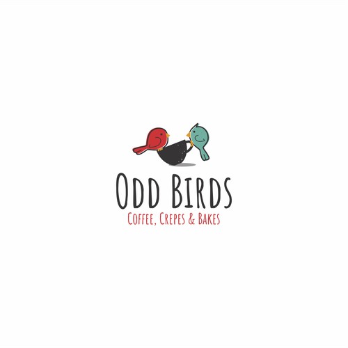 Fun and modern logo for Odd Birds Cafe