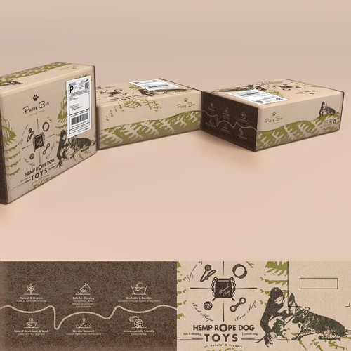 Branding packaging with a natural feel (box shipping friendly)