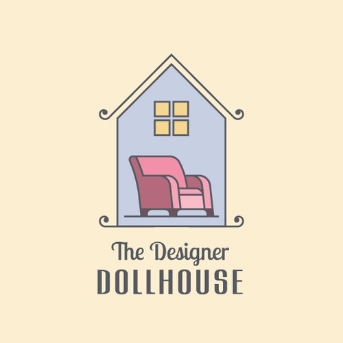 logo concept for dollhouse enthusiast