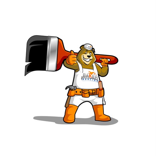mascot and logo for construction company