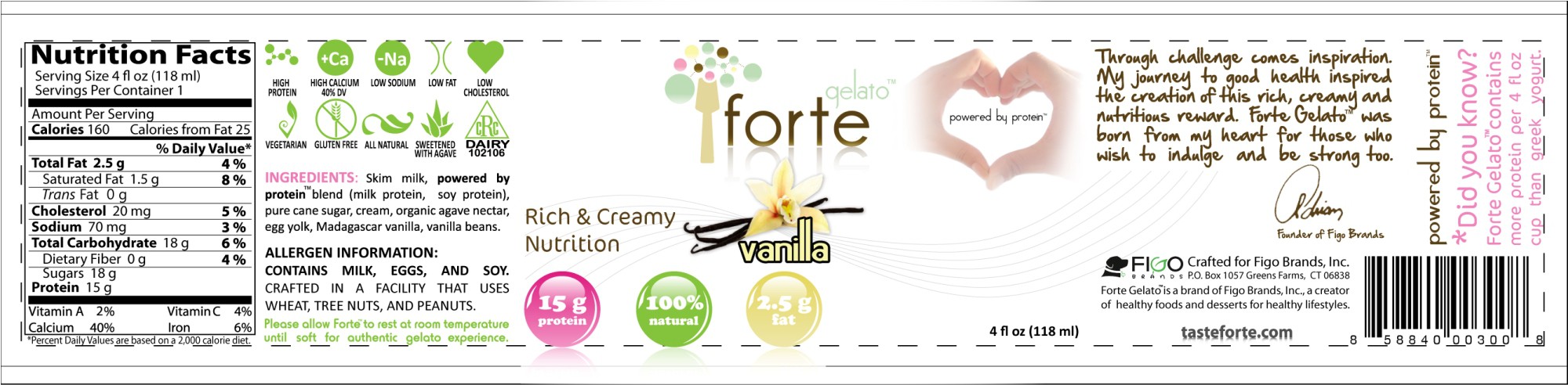 Ciao Bella & Haagen Dazs can't compete with Forte Gelato - cup design project