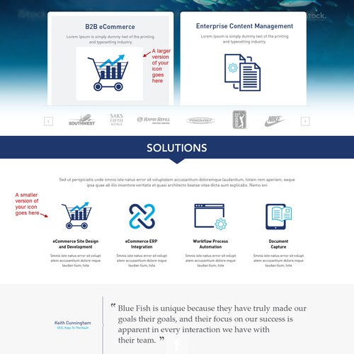 Icon for Business to Business eCommerce website