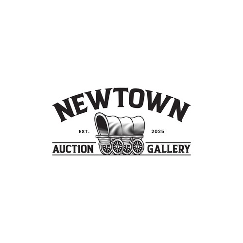 Illustration logo for auction gallery