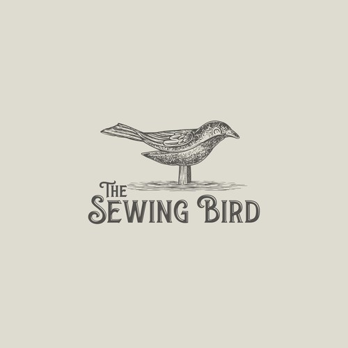Vintage bird design logo