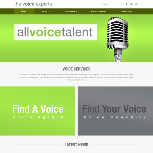 International Voiceover Agency design rebrand