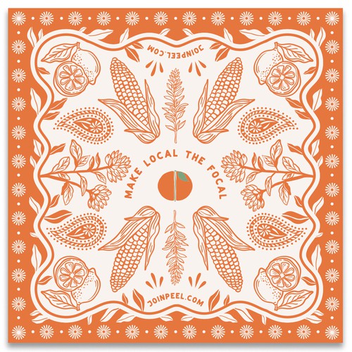 Vintage Bandana design to save FARMING! 🍊