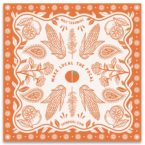 Vintage Bandana design to save FARMING! 🍊