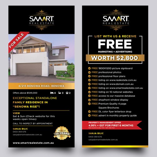 Design an IMPACT Flyer/Brochure/sign campaign for Smart Real Estate thats stands out!