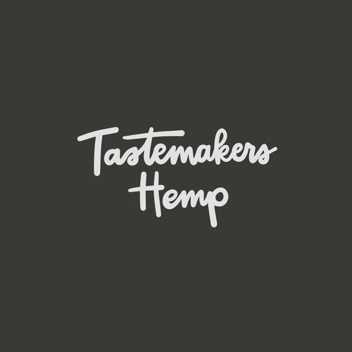 Custom Hand-Lettered Logo for Tastemakers Hemp