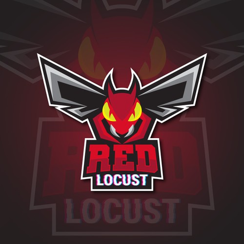 Mascot design for red locust