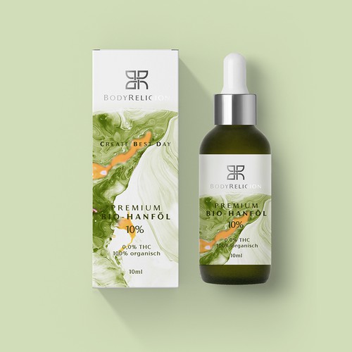 packaging for premium hemp oil