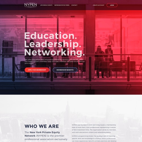 Website redesign for NYPEN