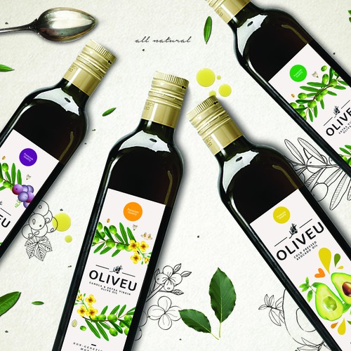 Oil label design