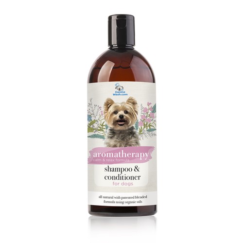 Natural Dog Shampoo Label