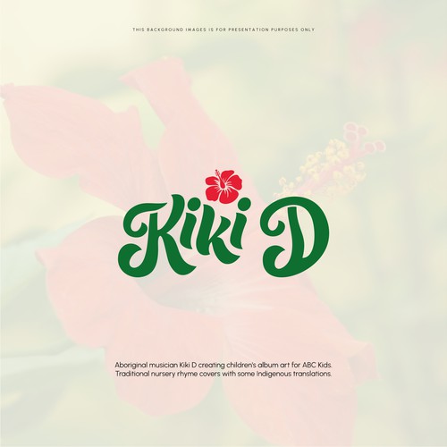 Tropical typography logo