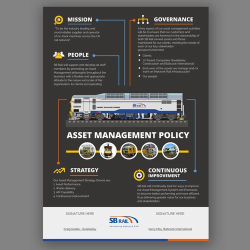 Creative Illustrative Business Policy Development - only 1 A4 Page!