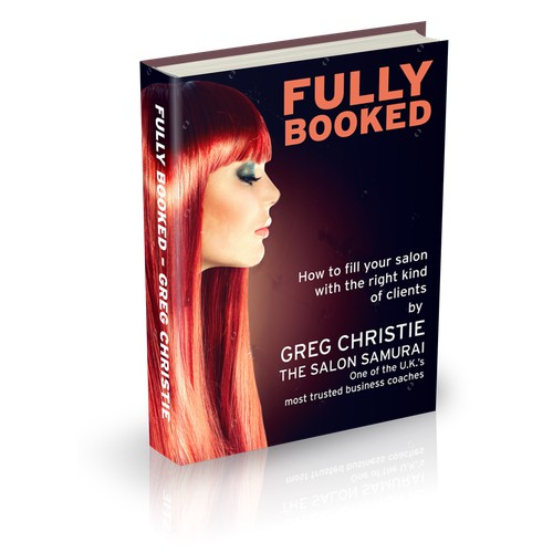 an eye-catching book cover for the hairdressing industry