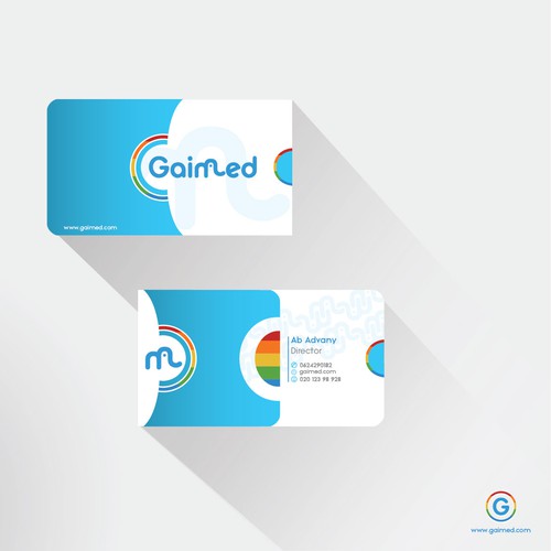 Design a businesscard for a technology startup - GAIMED