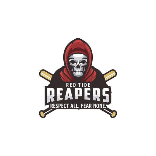 baseballstick and reapers logo concept