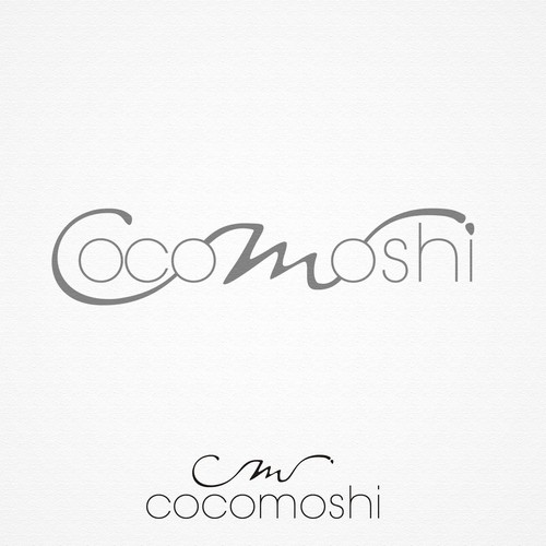 create a fresh and unique logo for cocomoshi that stands for quality and design