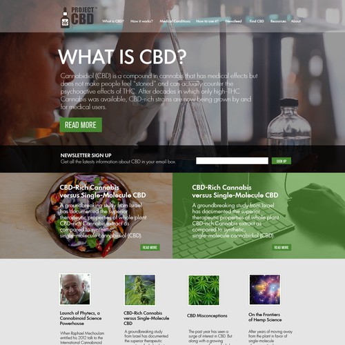 CBD research informational website 