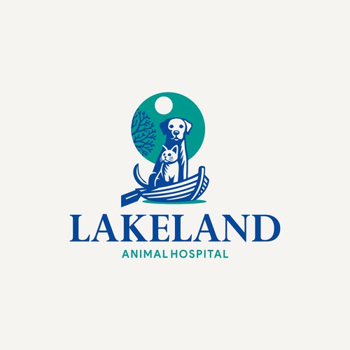 LAKELAND Animal Hospital Logo Concept