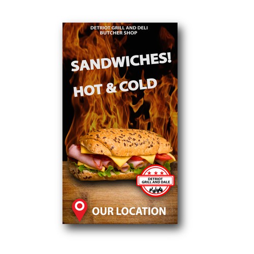 Local Sandwich Advertisement