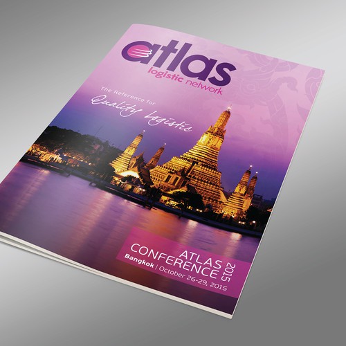 Atlas Conference 2015 - Brochure with Thai colors and pictures
