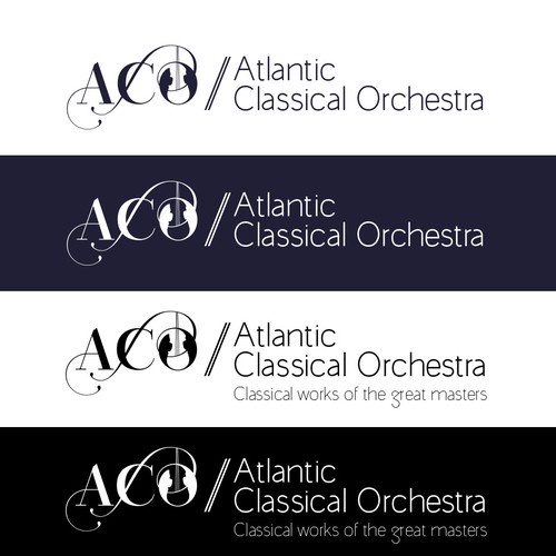 Logo concept for Atlantic Classical Orchestra