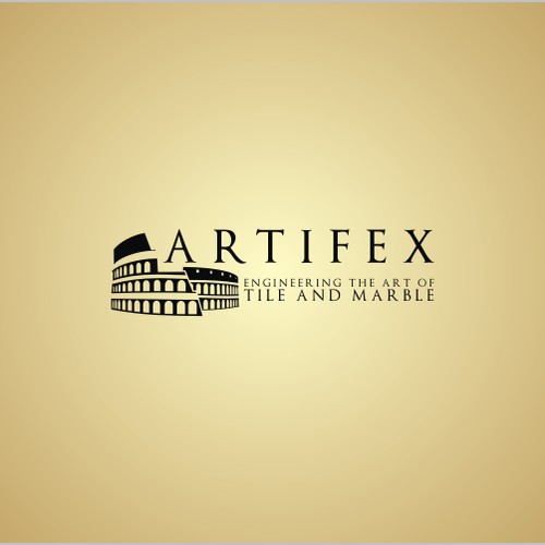 logo and business card for Artifex Tile and Marble