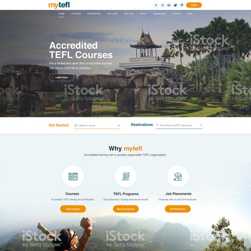 mytefl website redesign